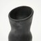 Black Vase | Longpi Pottery Handcrafted Vase | 3.5"x3.5"x11" | Unique Artisan Décor for Home, Office & Rustic Interiors